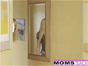 MomsTeachSex - first Time threeway Is With Step mommy