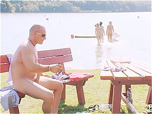 fortunate man having a supreme time at the lake pt 3