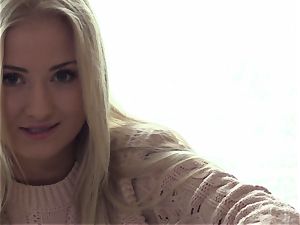 QuestForOrgasm - light-haired Czech wanks with vibrator